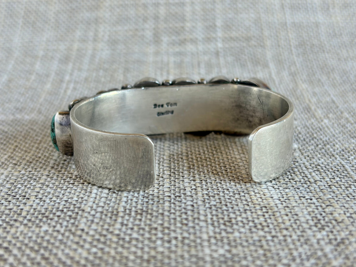 Chunky Turquoise and Sterling Silver Cuff Bracelet