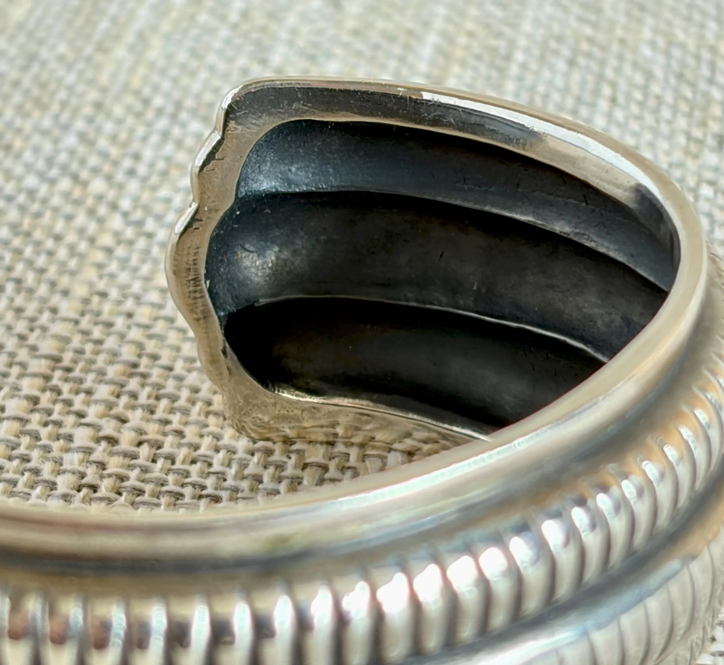 Vintage BALLOU Sterling Silver Cuff Bracelet