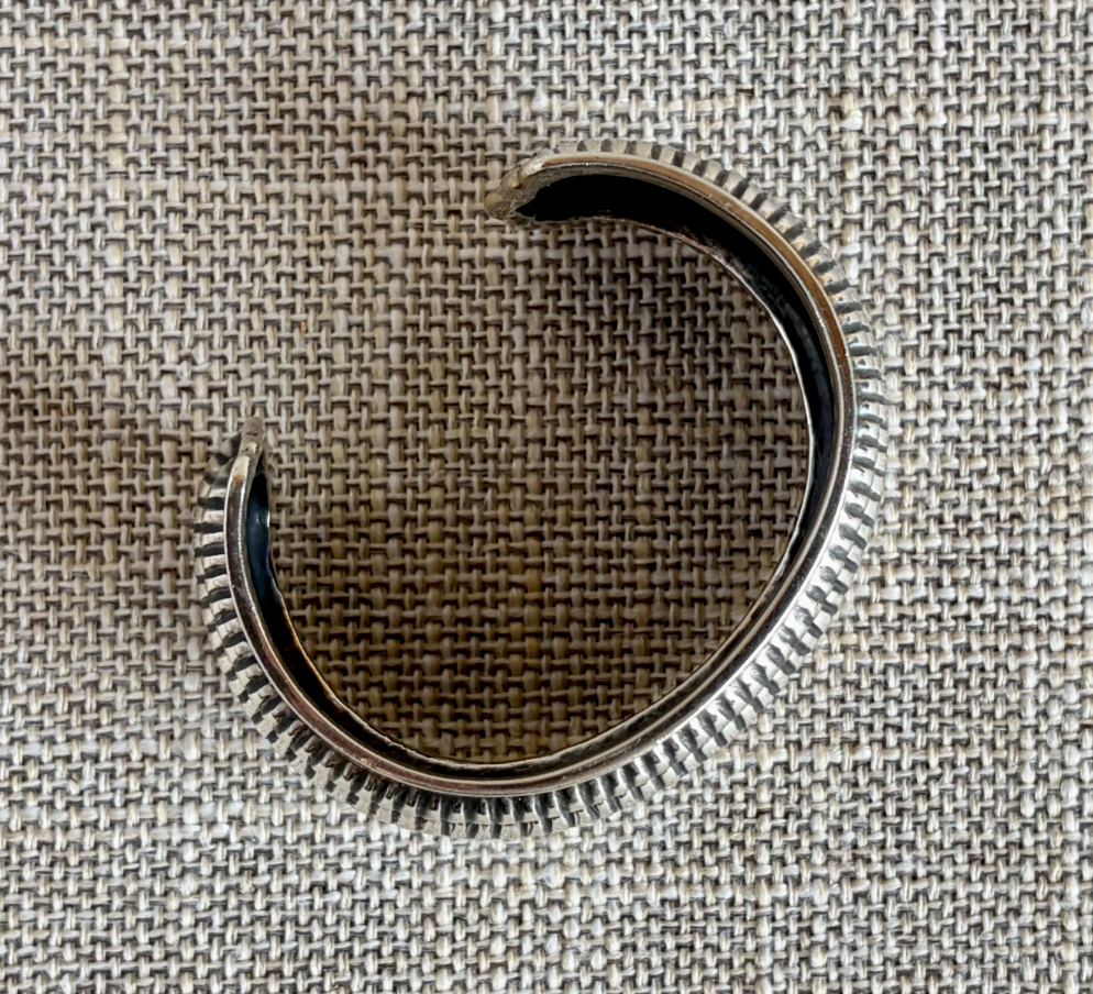Vintage BALLOU Sterling Silver Cuff Bracelet