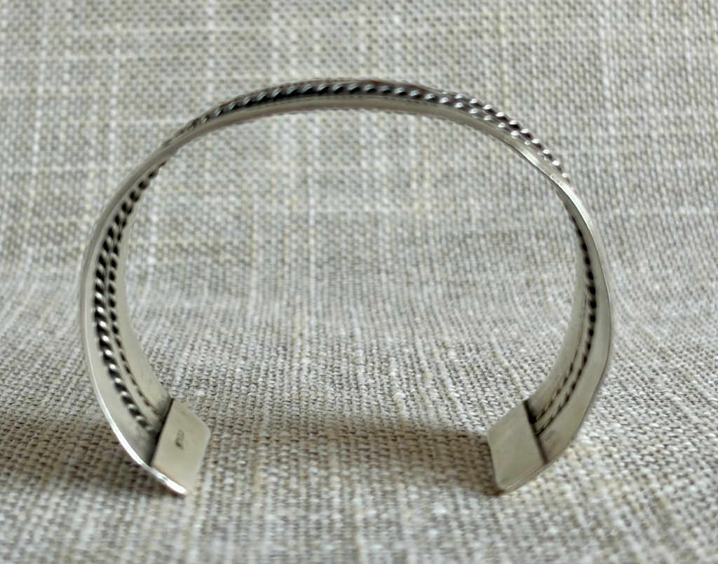 Vintage Old West Style Sterling Silver Cuff Bracelet