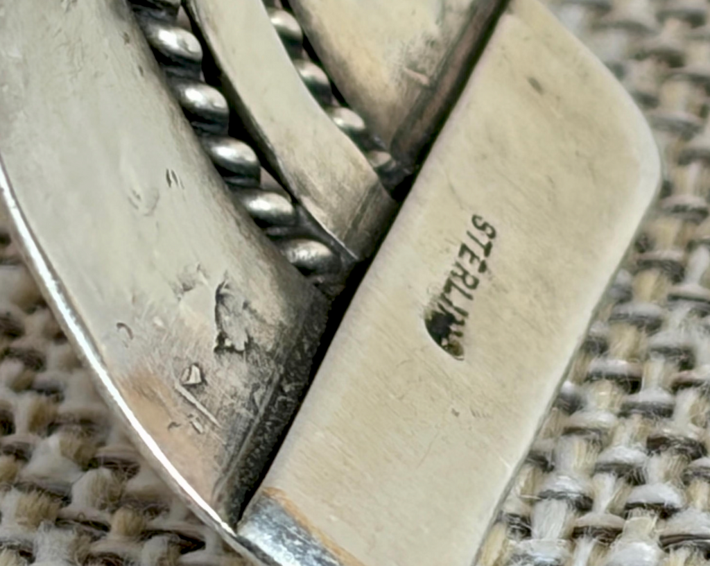 Vintage Old West Style Sterling Silver Cuff Bracelet